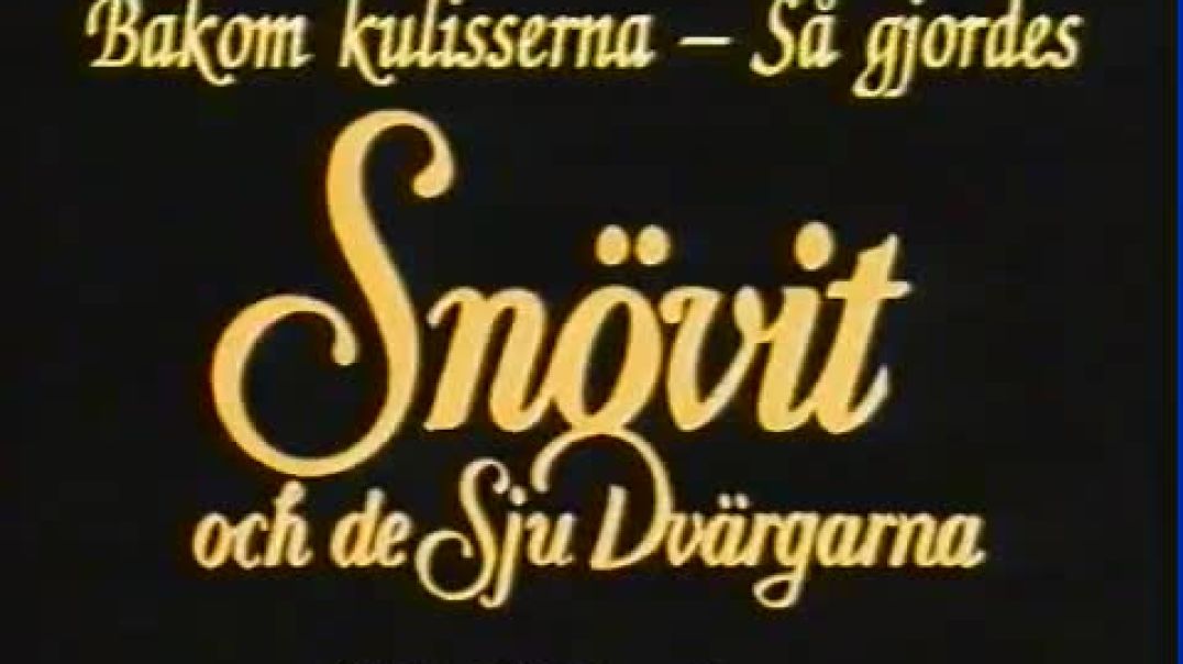 Tecknat Barn Svenska:Snövit och de sju dvärgarna (1994) VHSRIPPEN (Svenska) Dokumentärfilmen (3D)